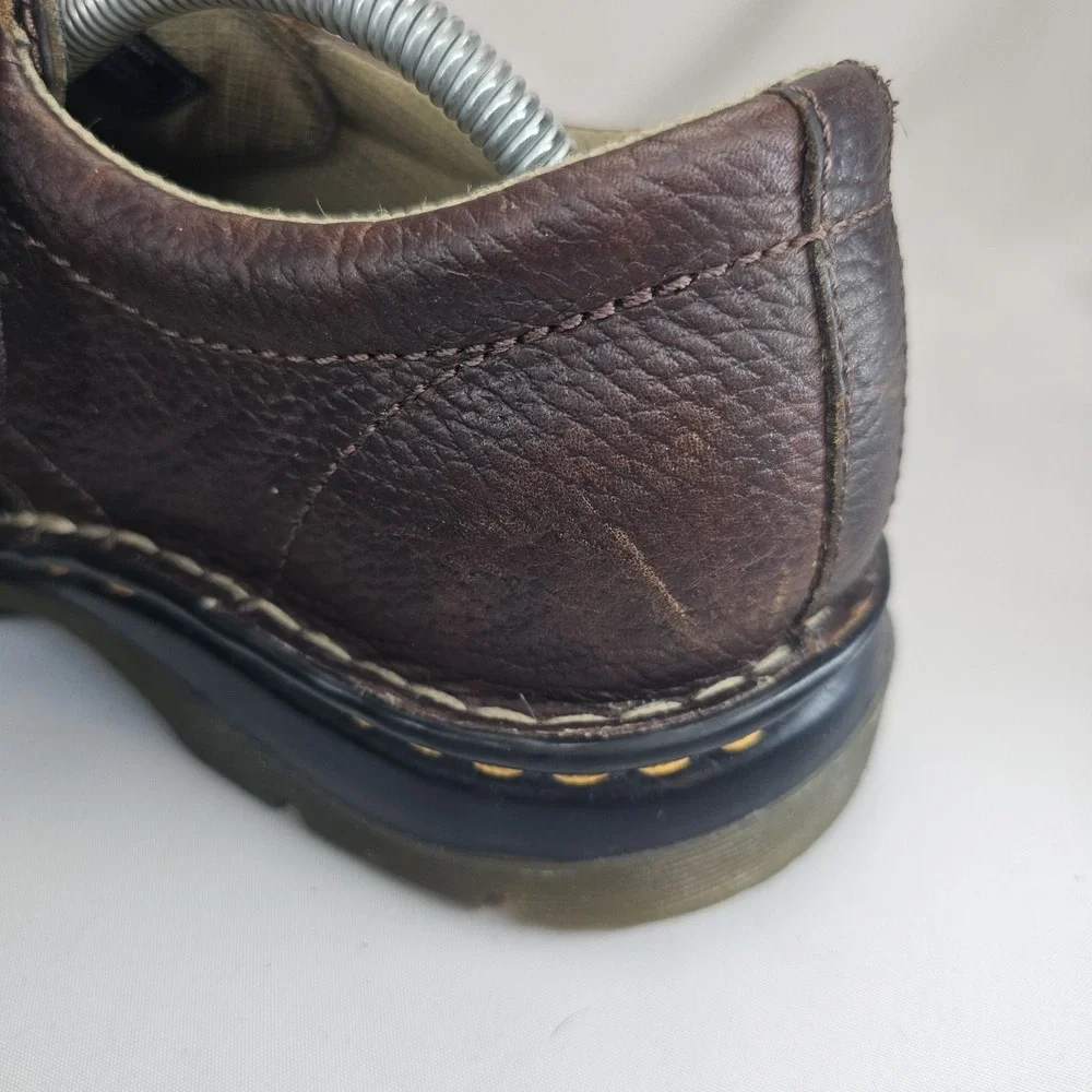 Dr. Martens Ordell Oxford Brown Pebble Leather Mens Size 10 AW004 Shoes Lace Up